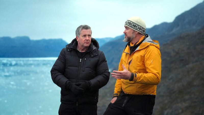 Glaciologist Prof Jason Box with Philip Boucher-Hayes in Rising Tides: Ireland's Future In A Warmer World