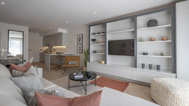 Living room in apartments