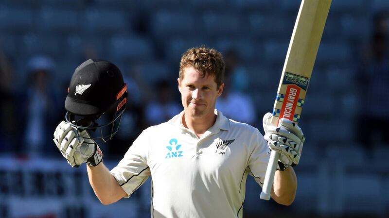 Henry Nicholls scored his second Test century against England in Auckland. Photograph: Ross Setford/AP