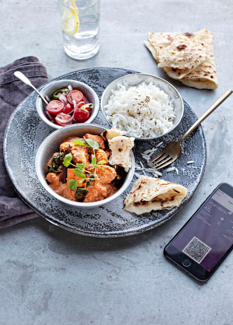 Donal Skehan's butter chicken will be served in Virgin Atlantic airport Clubhouses