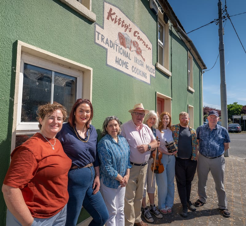 Kilfenora Corner: A group of people has come together with a plan to purchase and reopen Linnane’s Pub as a community space and social enterprise, with a focus on safeguarding musical tradition. Photograph: Ben Taylor