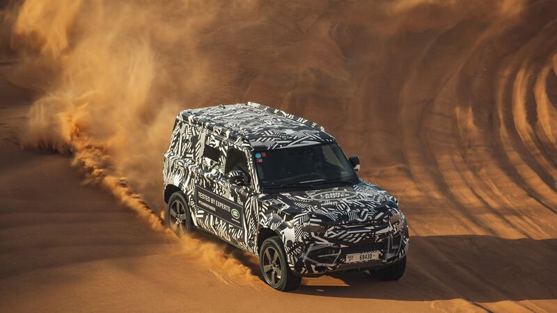 The long-awaited new Land Rover Defender finally arrives in Frankfurt, via Kazakhstan