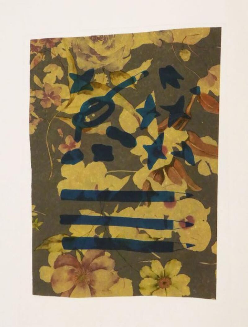 Azusa Takahashi, Akinohi, lithograph on wrapping paper, unique