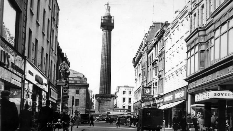 Nelson’s Pillar: In Ireland, the IRA and others managed the question of the transition of public sculptures from colonial times to the self-rule era by blowing them up. Photograph: Kevin McMahon