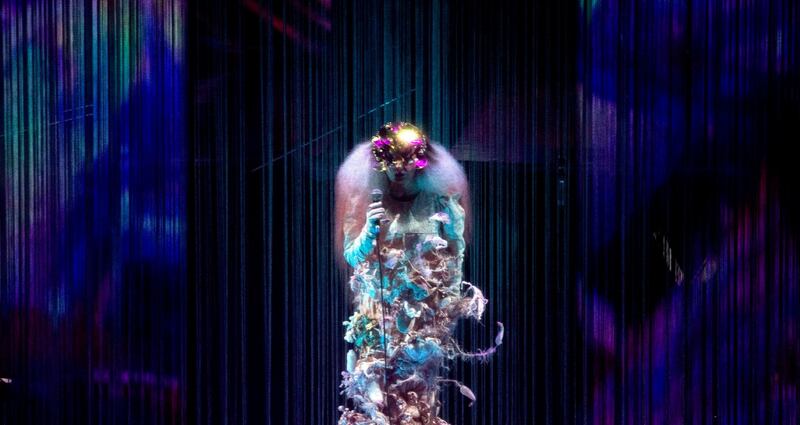 Björk on astge at the 3Arena, Dublin, for her Cornucopia tour concert on Thursday, November 28th, 2019. Photograph: Santiago Felipe