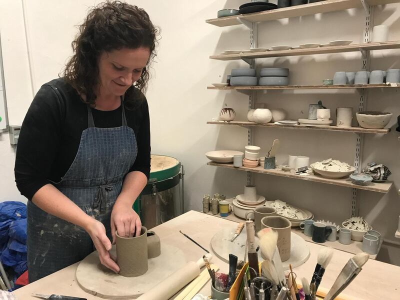 Aisling McElwain in her workshop.