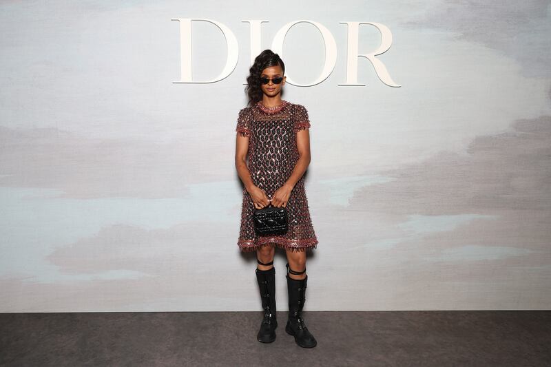 Ramla Ali attends the Christian Dior Womenswear Spring/Summer 2023 show as part of Paris Fashion Week. Photograph: Pascal Le Segretain/Getty Images