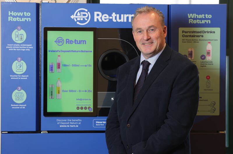 Under EU targets, Ireland has to ensure the separate collection of 77 per cent of plastic beverage bottles placed on the market by next year, a figure that rises to 90 per cent in 2029. Photograph: Alan Betson