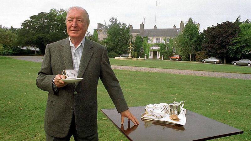 ‘My good friend the dean’: Charles Haughey at his Kinsealy home. Photograph: Eamonn Farrell/Photocall Ireland