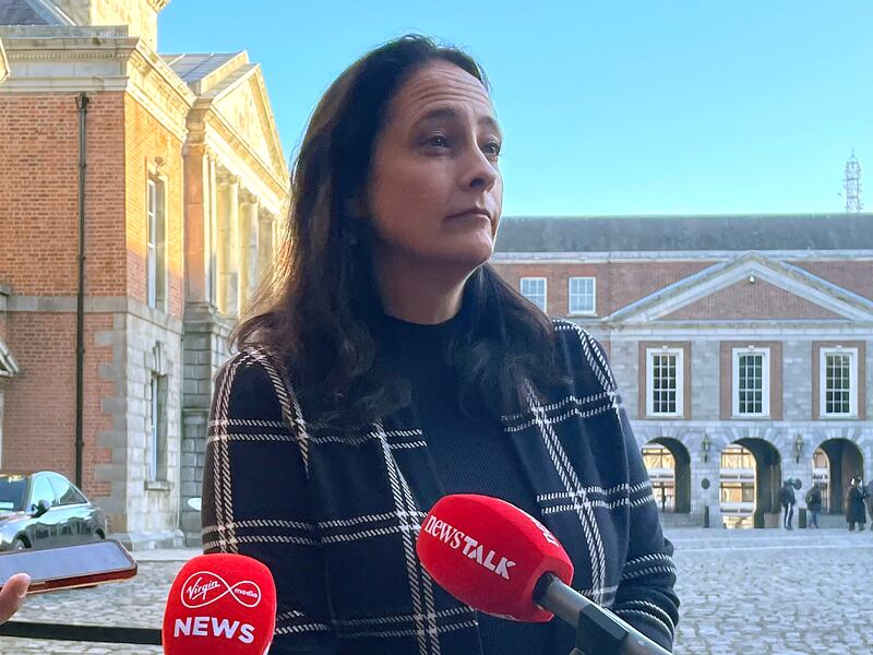 Minister for Media Catherine Martin: Trying time looms for her free-to-air proposal. Photograph: Grainne Ni Aodha/PA