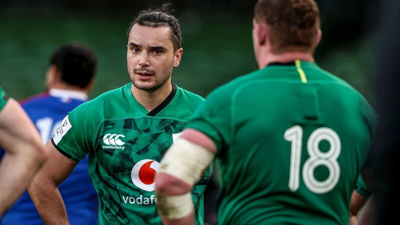 James Lowe  could become a primary option at first receiver for Ireland. Photograph: Dan Sheridan/Inpho