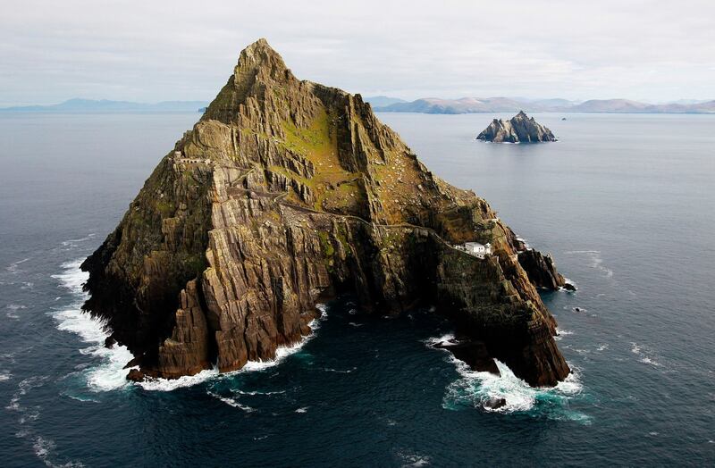 A view of Skellig Michael amid works in 2013. Photograph: Brian Lawless/PA Wire