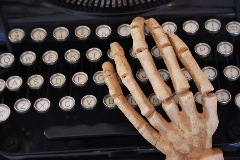 Halloween decor in Emma Edmonds's home. Photograph: Nick Bradshaw 