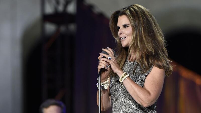 Maria Shriver speaks at the Opening Ceremony of the 2015 Special Olympics World Games, at the Los Angeles Memorial Coliseum, on Saturday. Photograph: AFP