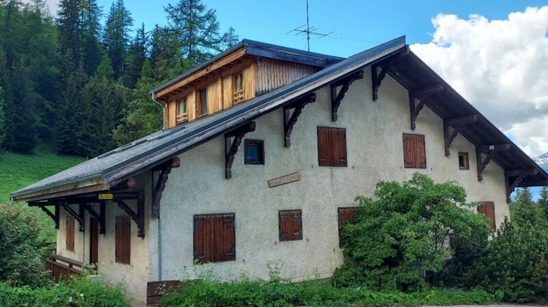 France: Located in the village of La Roche, this seven-bedroom chalet has a sauna and  mountain views