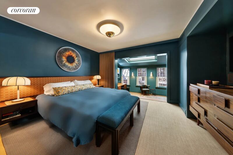 The master bedroom. Photograph: The Corcoran Group 