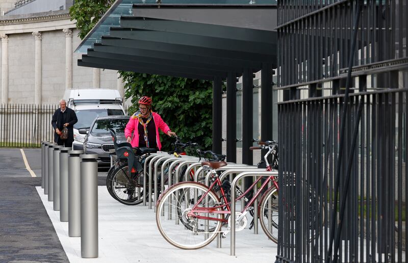 The bike shed on the Merrion Square side of the Dáil. Photograph: Nick Bradshaw/The Irish Times