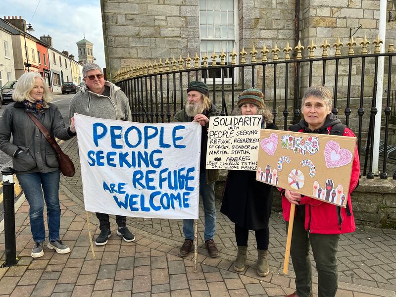 Members of the Lismore for All group: Camilla Hallinan, Brian Rooney, Len Canton, Joan Casey and Jane Jermyn. Photograph: Jennifer O'Connell