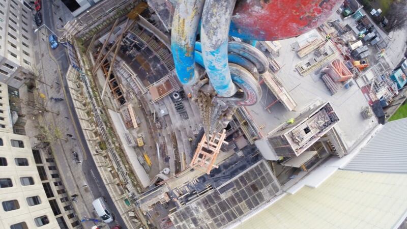 A view from the crane above the RCSI site