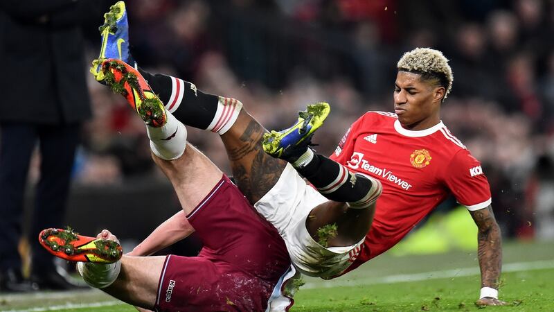 Marcus Rashford has struggled for form since his return from serious shoulder surgery. Photograph: Peter Powell/EPA