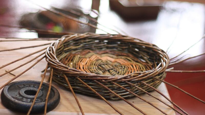 Ciaran Hogan runs basket-making courses in Connemara