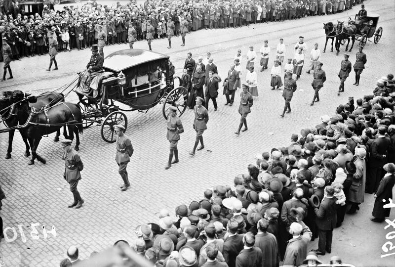 The funeral of Kevin O’Higgins: For a while after he was shot in Booterstown, 'He was still quite alive, but blind, one of the shots having gone through the front of his head.'