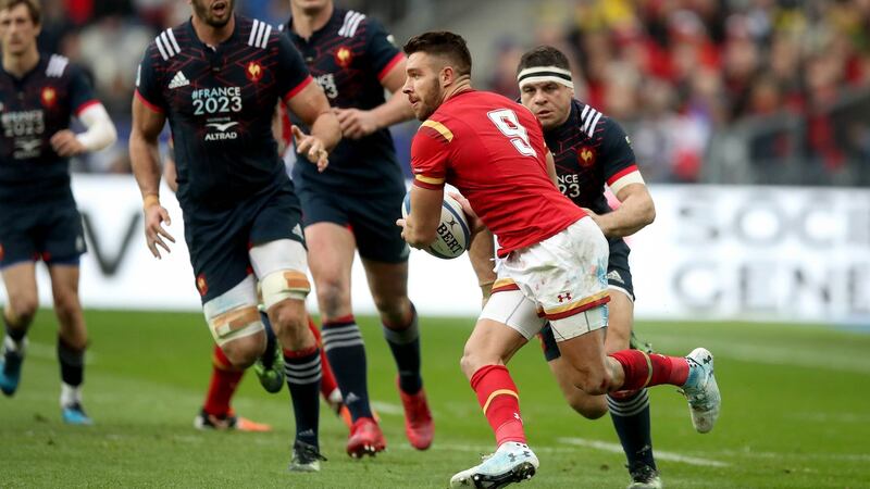 Wales scrumhalf Rhys Webb in action against France. He is the closest thing to Agustín Pichot in these isles. Photograph: Ryan Byrne/Inpho