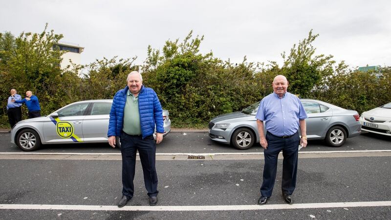 On the rank: Joe Fagan (left) and Joe Mulholland. Photograph: Tom Honan/The Irish Times.