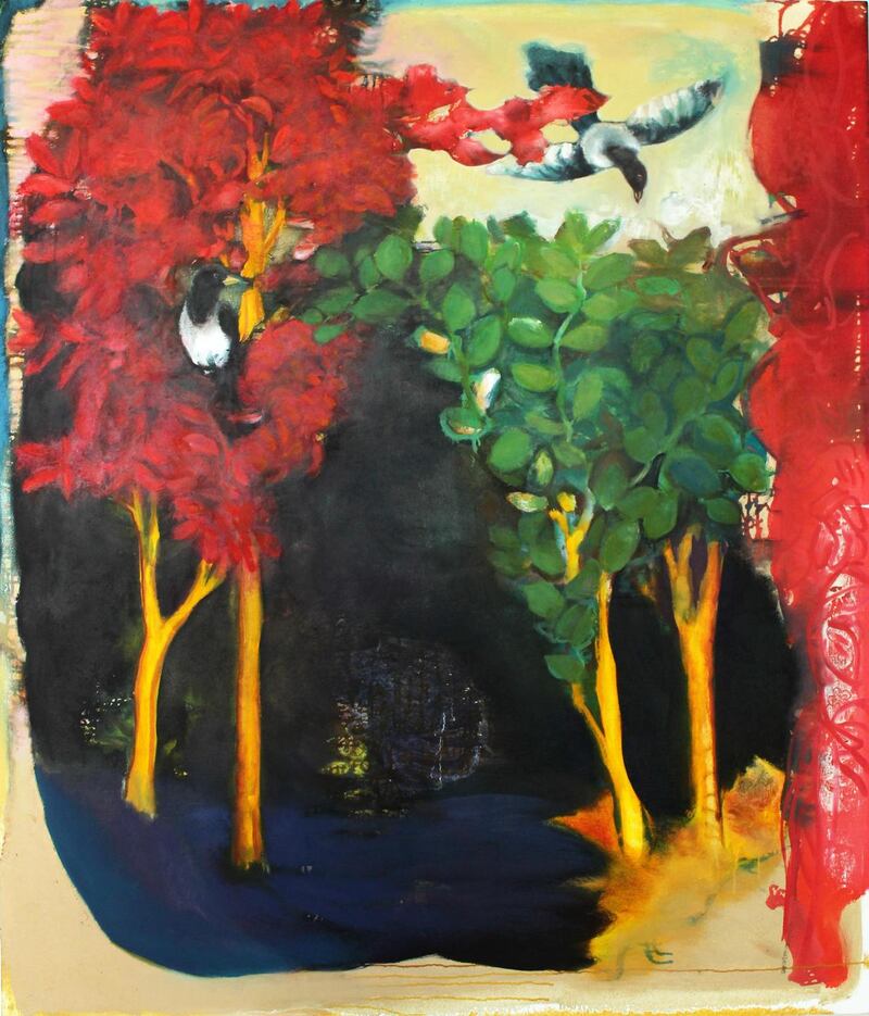 Jonathan Hunter, Two Magpies. Hillsboro Fine Art.