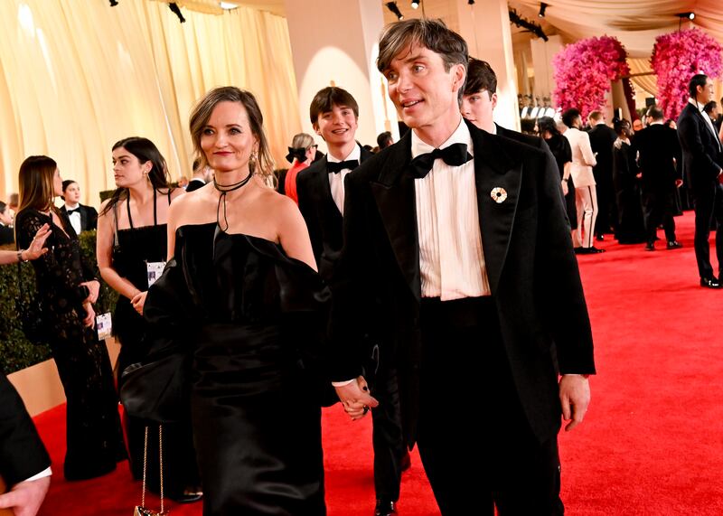 Cillian Murphy and his wife, Yvonne McGuinness, arriving at the 96th Academy Awards at the Dolby Theatre, Los Angeles. Photograph: Michael Buckner/Variety via Getty Images