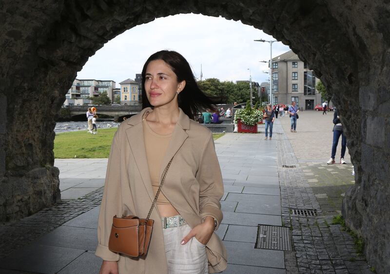 Elvira Sietablieva: 'It’s difficult to be here in a safe place but your relatives are not with you.' Photograph: Joe O'Shaughnessy