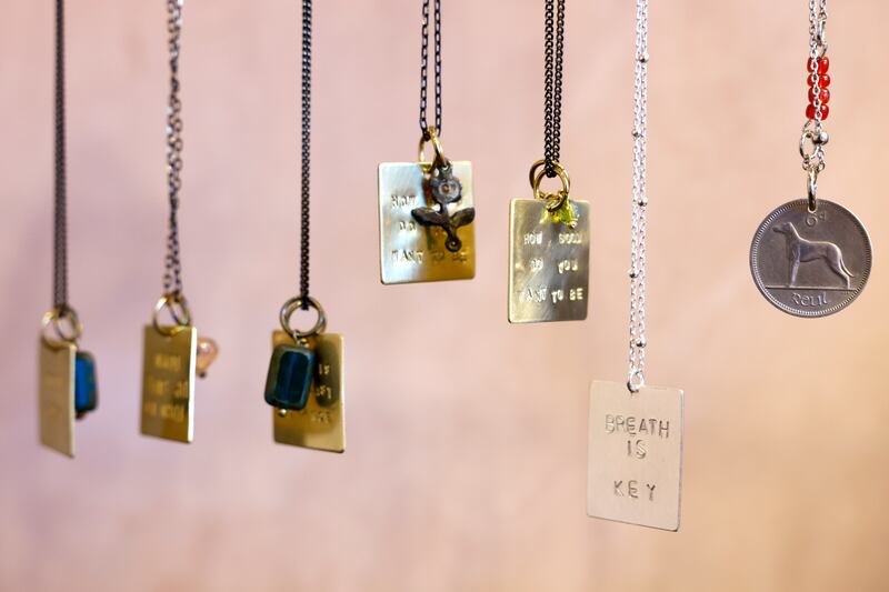 A selection of pendants at Amo & Pax. Photograph: Kieran Harnett