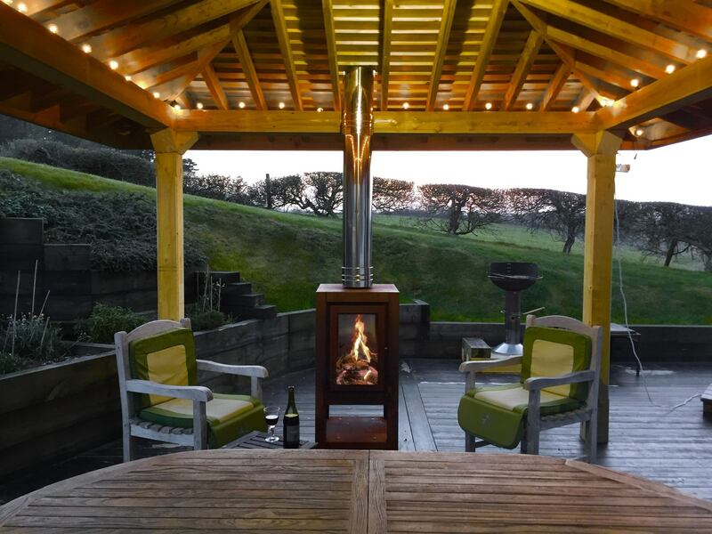 This gazebo in Co Wexford belonging to Barry Coleman has the added benefit of fresh air