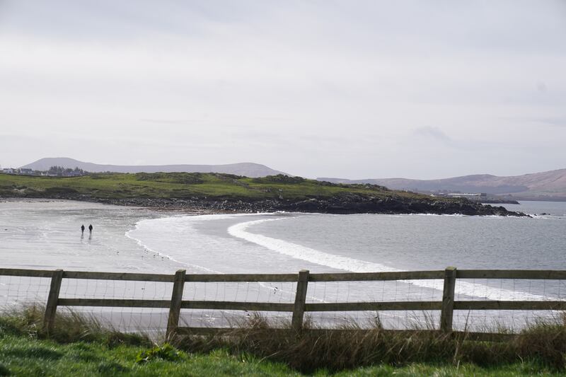 A view of the beach at White Strand, Cahersiveen, Co Kerry, where the body of Baby John was found in a bag on the beach in April 1984. Photograph: Brian Lawless/PA