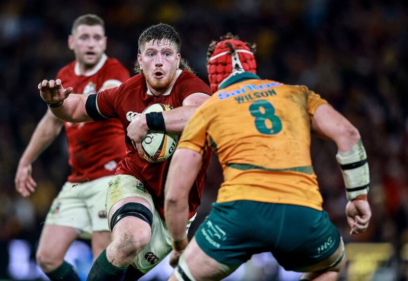 Joe McCarthy is a doubt for the second Test after coming off in the 43rd minute of the first Test due to plantar fasciitis issues. Photograph: Dan Sheridan/Inpho