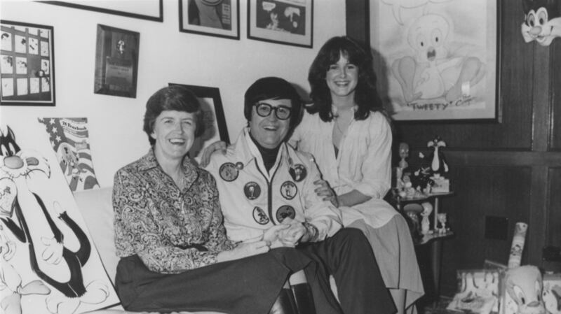 Bob Clampett with his wife Sody and daughter Cheri.
