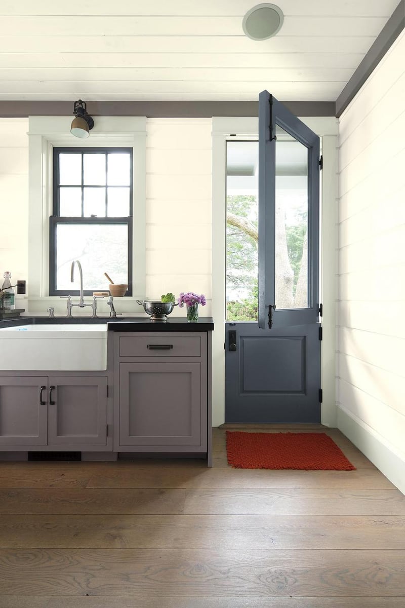 The half door is back: Benjamin Moore Paint