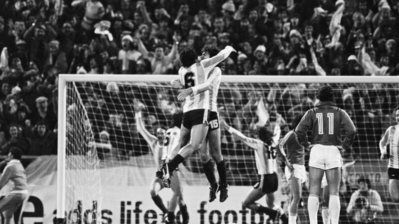 Argentina defeat Peru 6-0 during the 1978 World Cup. Photograph: Getty Images