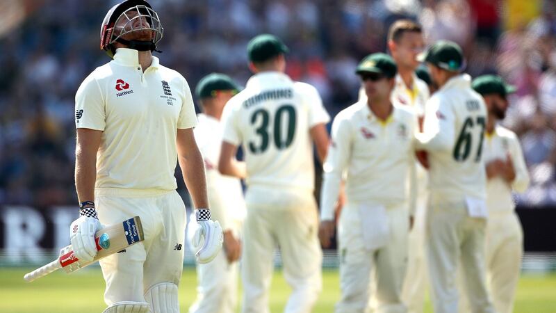 Jonny Bairstow after his dismissal at Headingley on Sunday. Photograph: Tim Goode/PA