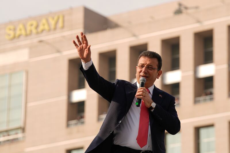 Mayor of Istanbul Ekrem Imamoglu is is widely considered the most potent challenger to Recep Tayyio Erdogan since Turkey's president came to power in 2002. Photograph: AP