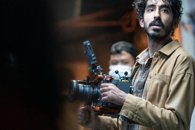 Director Dev Patel on the set of Monkey Man. Photograph: Akhirwan Nurhaidir/Universal