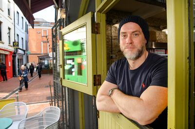 Tom Creedon son of the late Cork Gaelic footballer, also Tom, at Masseytown Rotisserie Deli in Cork city. Photograph: Daragh Mc Sweeney/The Irish Times
