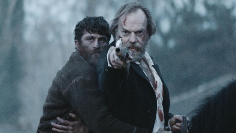 James Frecheville and Hugo Weaving in Black 47