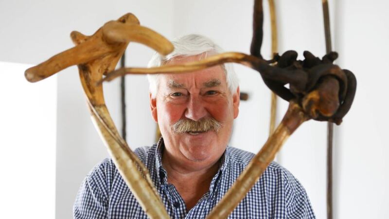 Seanie Barron’s sticks for sale: “Erra, I’d just throw an old price on them. I’ll say, ‘Give me 20 quid for that’, and sure you might only give me €15 and a pint.” Photograph: Brian Gavin/Press 22