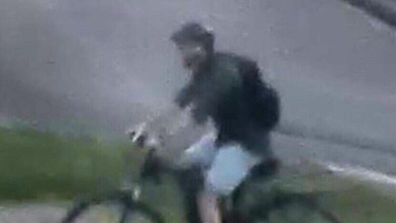 A handout photo made available by the French National Police  shows  a man who is the suspect in the bomb explosion in rue Victor Hugo in the centre of Lyon, France on May 24th 2019. The suspect is reported to be at large and the motive for the attack is still unclear. Photograph: French National Police/EPA