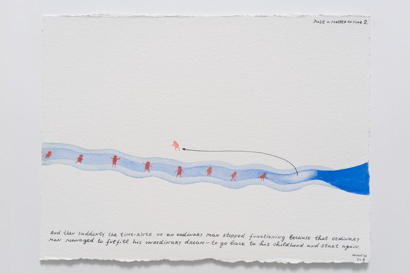 A Matter of Time: From Nedko Solakov's Just a Matter of Time. Photograph: Dimitar Solakov