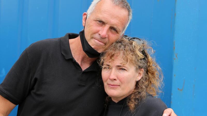 Ellen Glynn’s parents, Johnny and Deirdre. Photograph: Hany Marzouk
