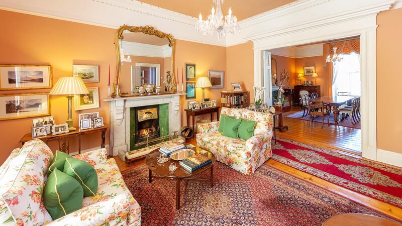 Formal reception room at 97 Anglesea Road, Dublin 4