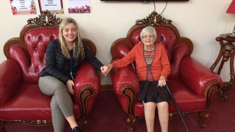 Hannah O’Reilly with her grandmother Anne Lahart