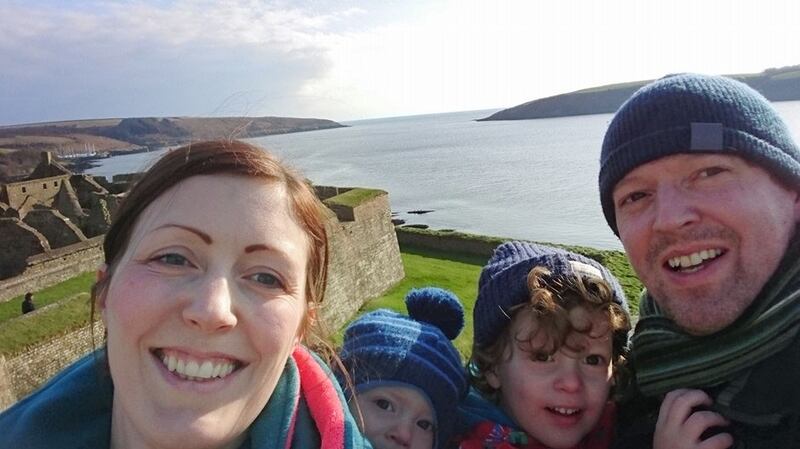 Stephen and Irene Teap with their tsons Noah and Oscar. Irene Teap died last year after receiving incorrect cervical cancer screening results. Photograph: Stephen Teap/Facebook